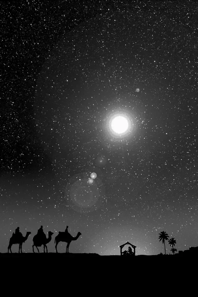 L'arrivo dei Re Magi la notte di Natale