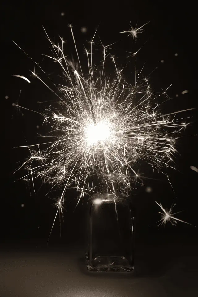 Fontana luminosa di Capodanno, semplice nella sua complessità